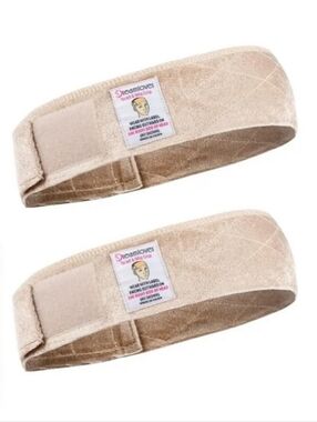 Dreamlover Wig Grip Headband 2PCS Nude Velour Non-Slip